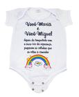 Body Baby Branco Personalizado Lembrancinha Vovos Arco-Íris