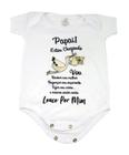 Body Baby Branco Personalizado Surpresa Papai Cegonha