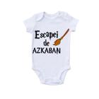 Body Roupa Bebê Harry Filme Speak Mandrake Potter Infantil  Cor:Branco;Tamanho:G