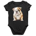 Body Bebê Algodão Bulldog-Inglês - Foca na Moda