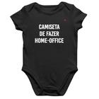 Body Bebê Algodão Camiseta de fazer home-office - Foca na Moda