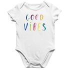 Body Bebê Algodão Good Vibes Cores - Foca na Moda