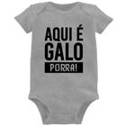 Body Bebê Aqui é galo  - Foca na Moda