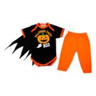 Body Bebê Fantasia Halloween Bruxinho + Calça