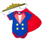 Body Bebê Fantasia Pequeno Príncipe + Coroa