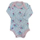 Body Bebê Feminino Suedine Estampado Manga Longa P M G GG