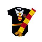 Body Bebe - Harry Potter + Cachecol - Temático - Mesversário