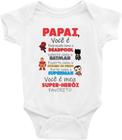 Body Bebê Infantil Papai Você é Meu Super-Herói Favorito - TAMANHO GG