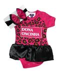 BODY BEBE MENINA DONA ONCINHA + LAÇO- Temático Mesversário - R.L