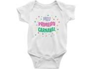 Body Bebê Mesversário - Fantasia Infantil - Meu Primeiro Carnaval Branca