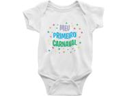 Body Bebê Mesversário - Fantasia Infantil - Meu Primeiro Carnaval Branca - Del France