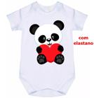 body bebê panda coração cód 1178