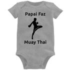 Body Bebê Papai Faz Muay Thai - Foca na Moda