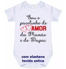 body bebê sou o pacotinho de amor da mamãe e do papai cód 4787