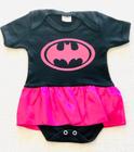 Body Bebê Tematico Com Saia Batgirl