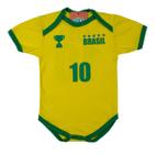 Body Bebê Temático Seleção Brasil