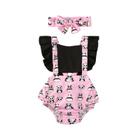 Body Bodies Infantil Bebê Rosa Moda Casual Com Estampa De Panda - Só Princesas