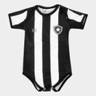 Body Botafogo Infantil Torcida Baby Listrado Proteção UV