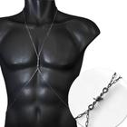Body Chain Masculino com Pingente de Arame Farpado