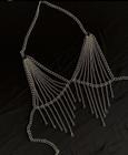 Body Chain Sutiã de correntes com franjs Ouro e Prata