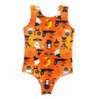 Body Collant Infantil Laranja Dia das Bruxas Laranja - Magic Sky