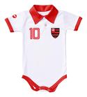 Body De Bebê Flamengo Camisa Polo Torcida Baby Branco
