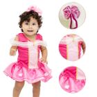 Body de bebê Mesversario Aurora Princesa Fantasia Bela Adormecida - Coloribaby