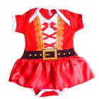 Body de Bebê Meu Primeiro Natal Baby Menina Mamãe Noel