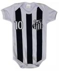 Body de Bebê Personalizado Temático Time Futebol Santos