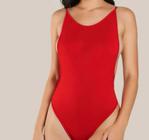 Body feminino alça fina cavado nas costas moda feminina