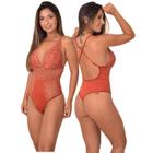 Body feminino fio dental sem bojo com renda e microfibra alças cruzadas reguláveis lingerie outwear