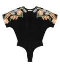 Body Feminino Flores Endless Preto