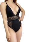 Body Feminino Rendado E Decotado - C43