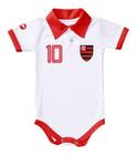 Body Flamengo Bebe Recem Nascido Branco Ou Rosa Oficial Nota - Branco - G (6-9 meses)