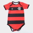 Body Flamengo Infantil Torcida Baby Listrado Proteção UV