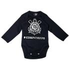 Body Infantil Bebe Corinthians Manga Longa Licenciado Spr Sports - Kappa 10014m