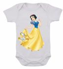 Body Infantil Branca De Neve