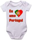 Body Infantil Eu Amo Portugal Bandeira País