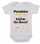 Body Infantil Frase Parabéns Você Vai Ser Papai De Novo