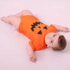 Body Infantil Halloween Bordado Sorriso 100% Malha Baby Luxo