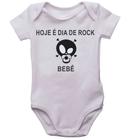 Body infantil hoje é dia de rock bebê roupa de neném meme