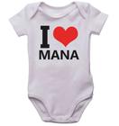 Body infantil i love mana bodi bebê bori neném irmã amor