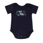 Body Infantil Malha Manga Curta - Bm001 - Preto