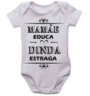 Body infantil mamãe educa dinda estraga roupinha de bebê