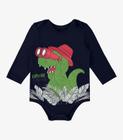 Body Infantil Masculino Dino Rovi Kids Azul