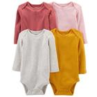 Body Infantil Menina kit com 4 peças Carters