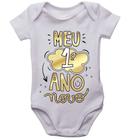 Body infantil meu primeiro ano novo roupinha de bebê bori