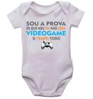 Body infantil papai gamer divertido roupinha de bebê