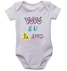 Body infantil vovó eu te amo roupinha de neném fofo bebê