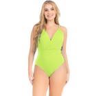 Body Maiô Feminino Transpassado Premium Liso Modela Silhueta Lurex